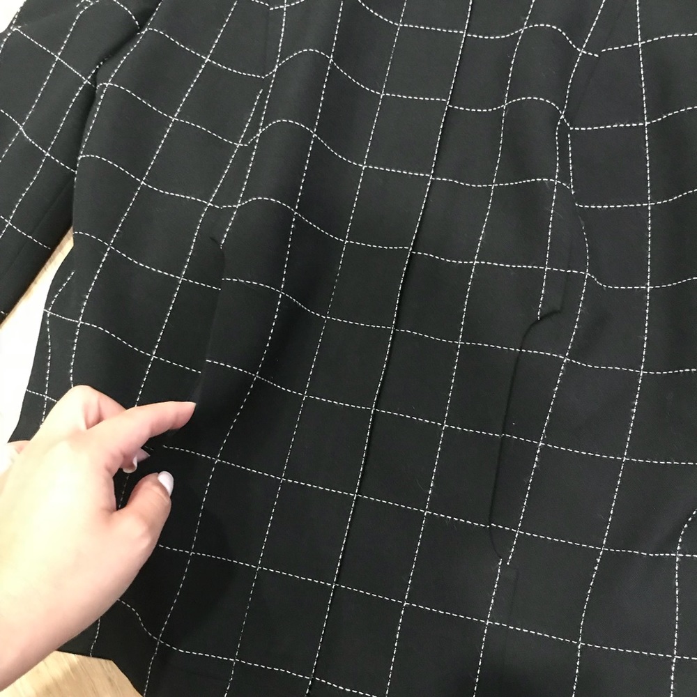 Bebe Windowpane Grid Print Jacket - Picture 4 of 8
